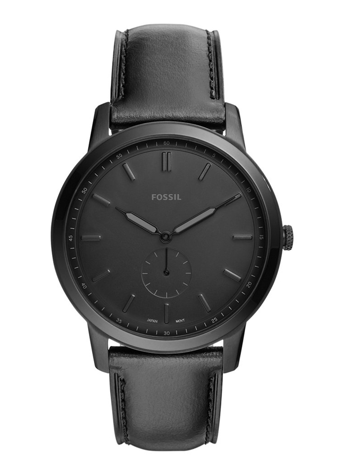 Fossil The Minimalist Mono horloge FS5447 - detail 4 zwart