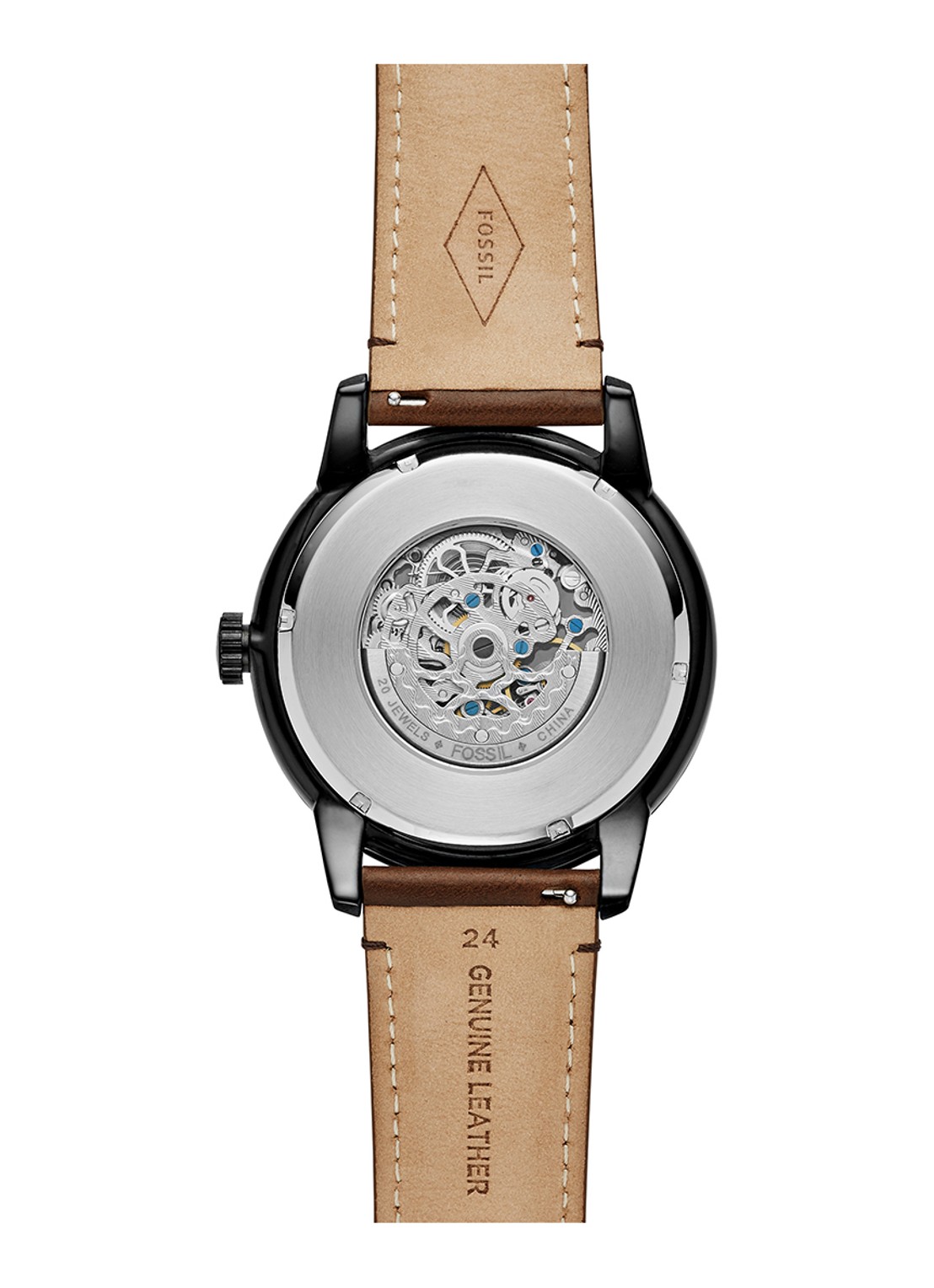 Fossil Townsman horloge ME3155 - detail 2 bruin