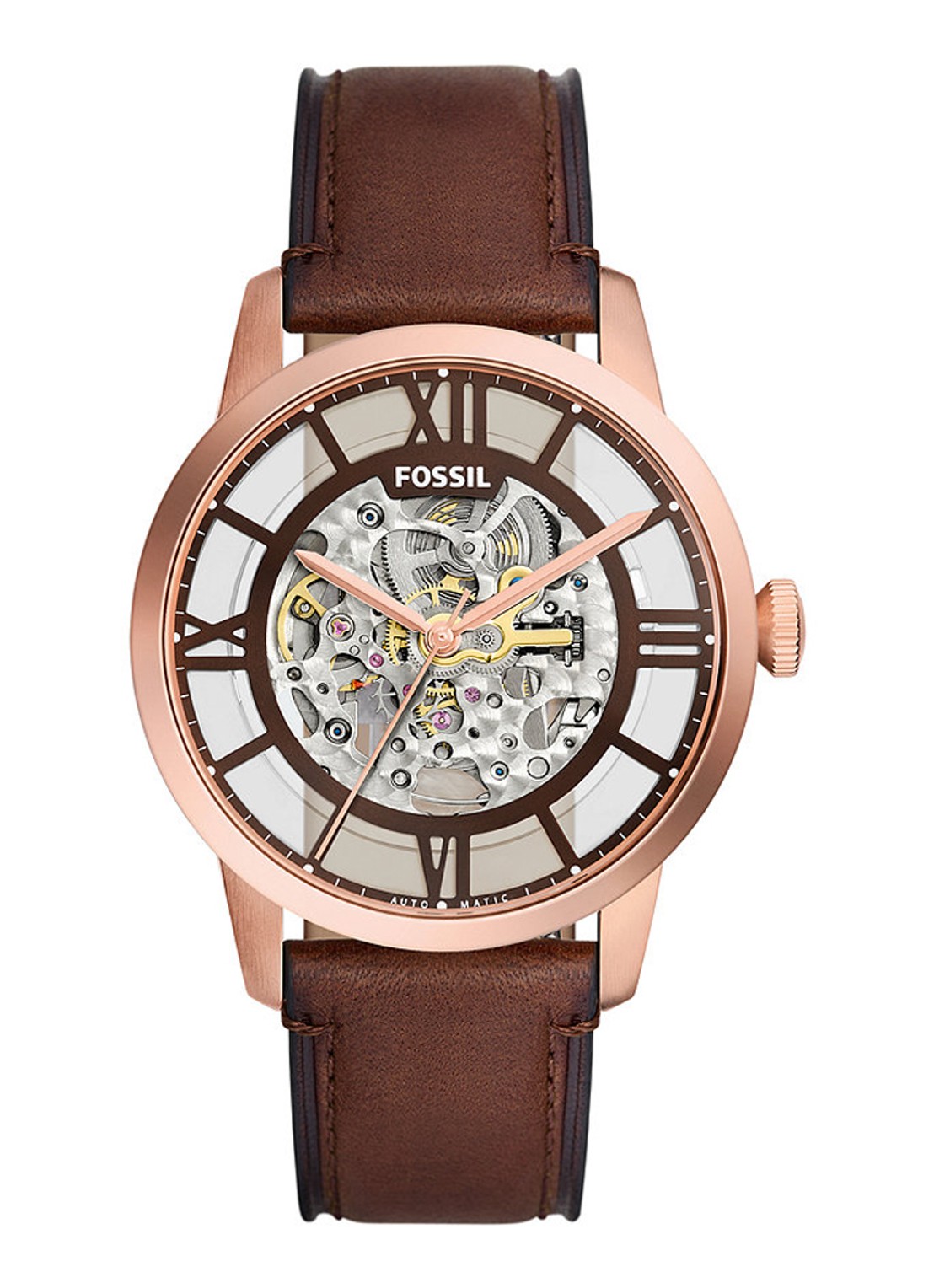 Fossil Townsman horloge ME3259 - voorkant bruin