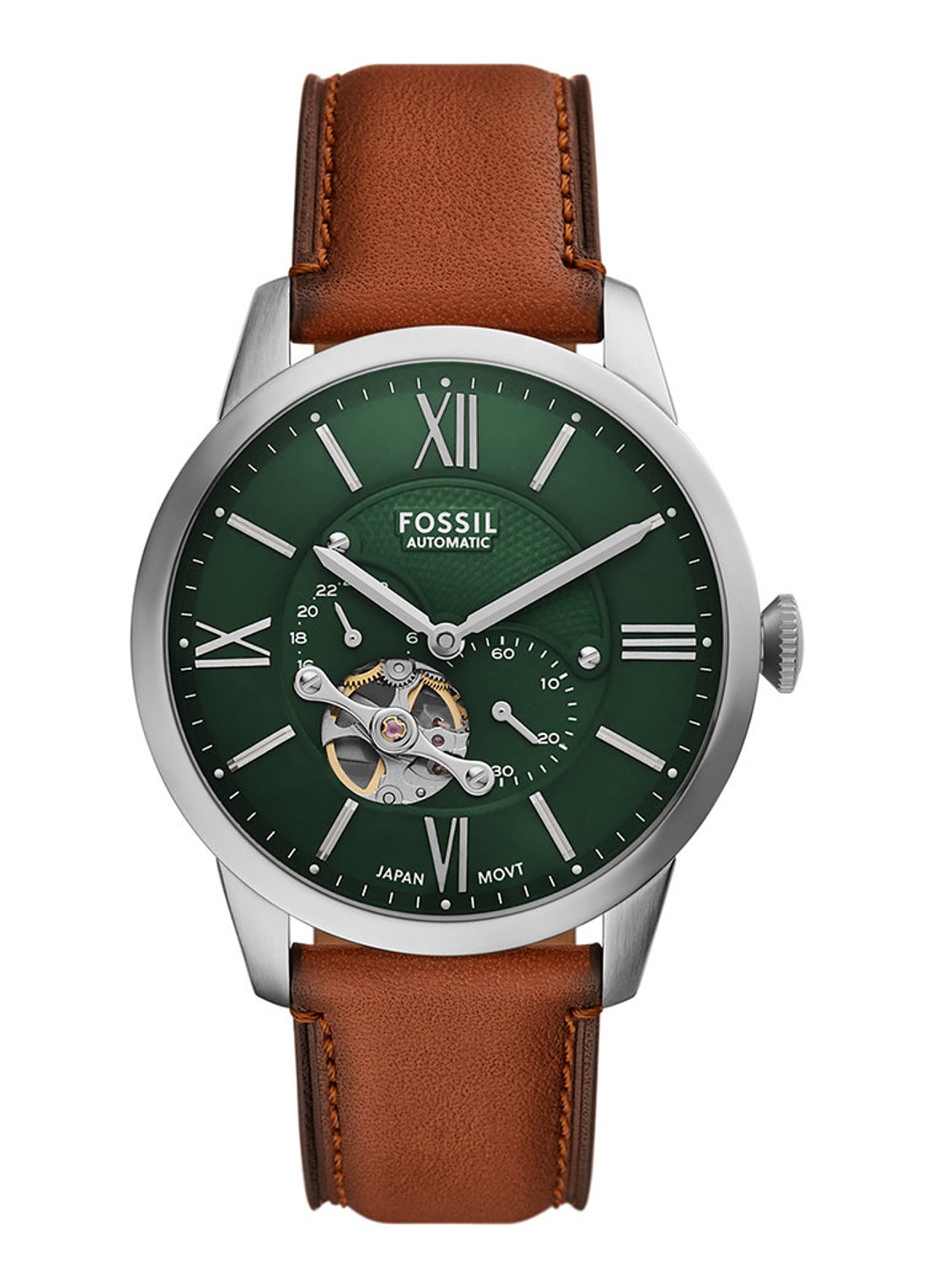 Fossil Townsman horloge ME3265 - voorkant zilver