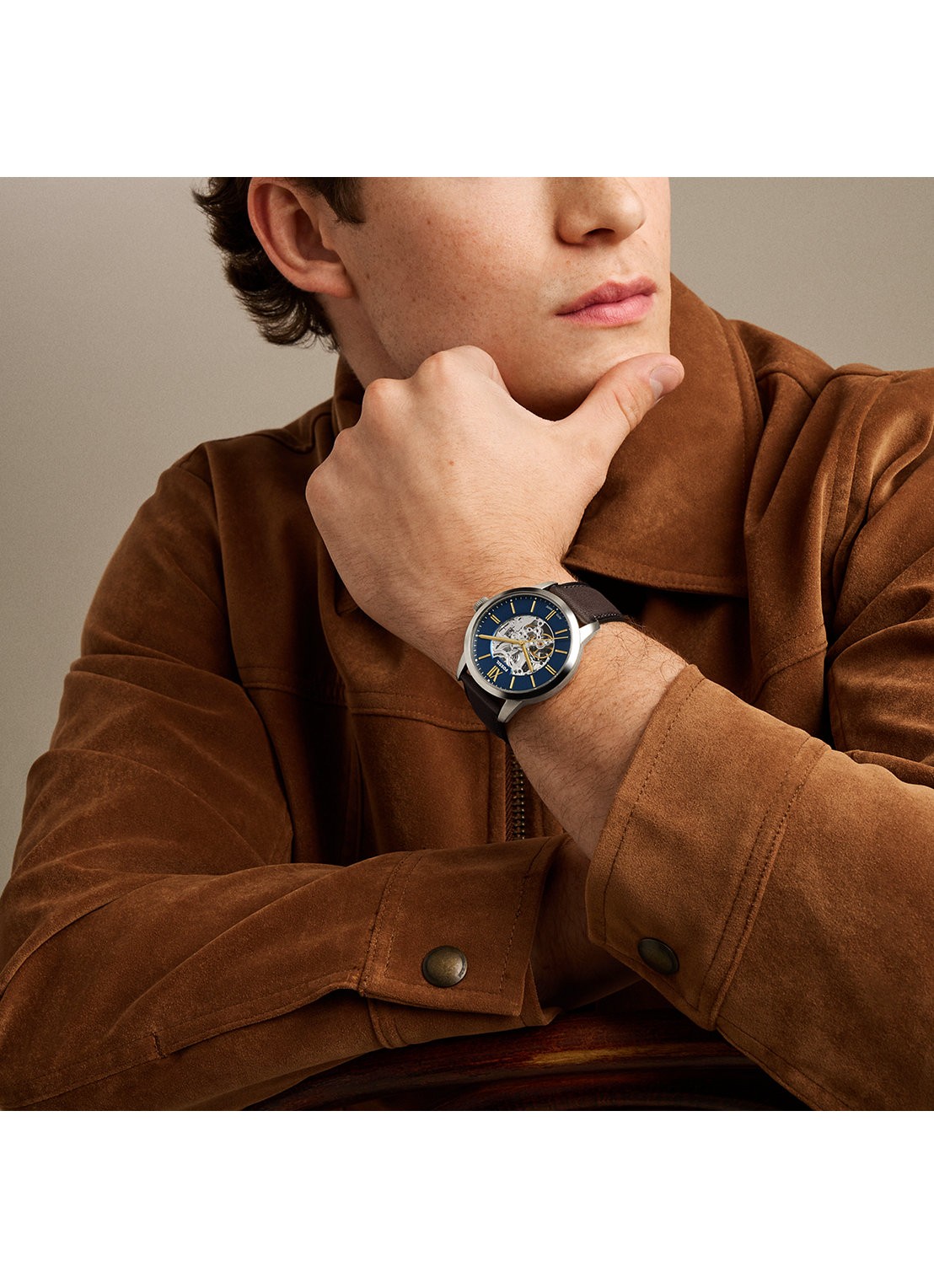 Fossil Townsman horloge ME3291 - detail 4 zilver