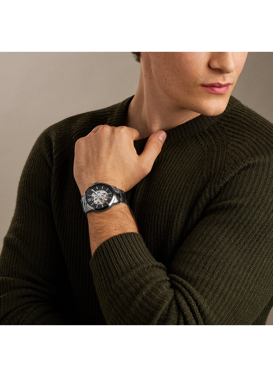 Fossil Townsman horloge ME3294 - detail 4 antraciet