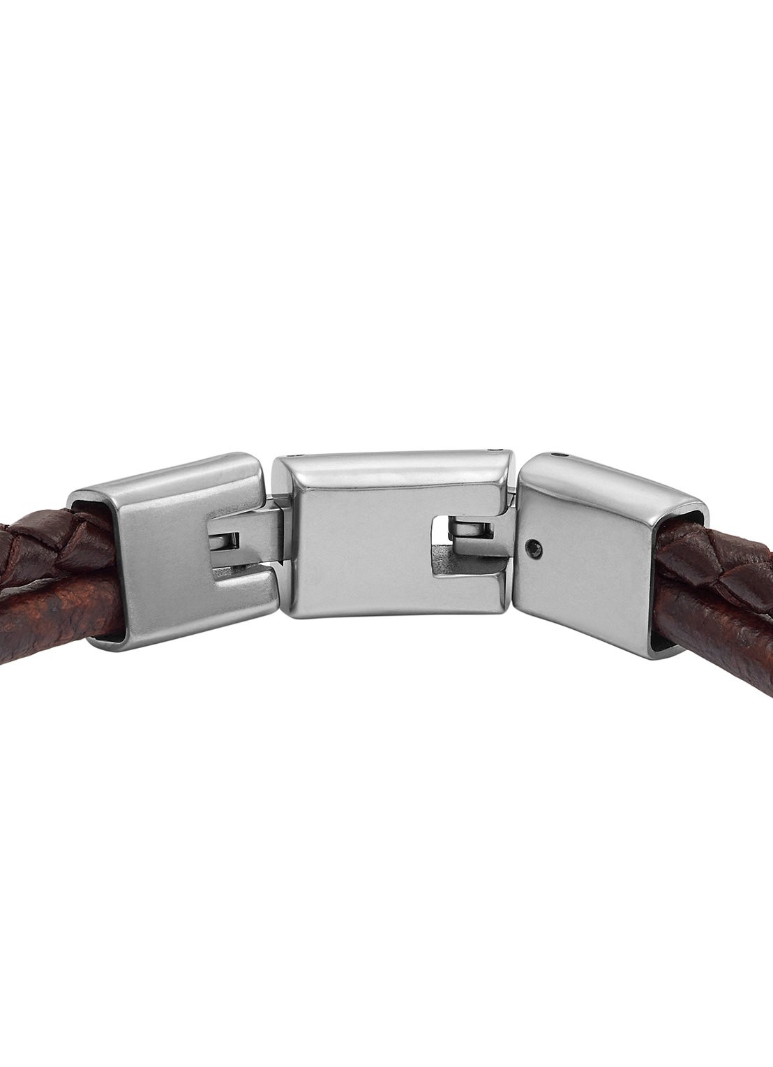 Fossil Wikkelarmband van leer JF04702040 - detail 2 donkerbruin