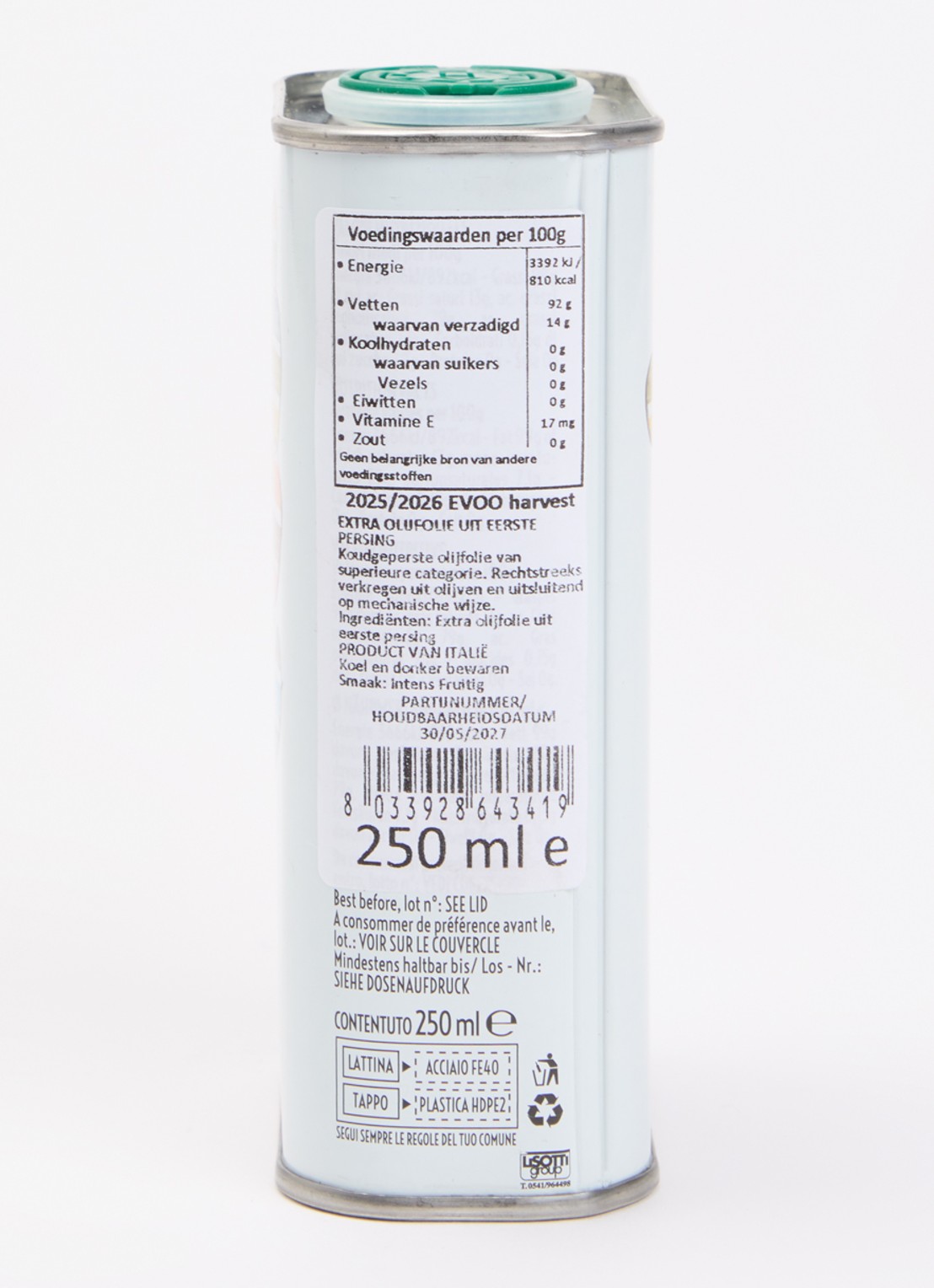 Frantoio Muraglia Cactus extra vierge olijfolie 250 ml - voorkant 3 undefined