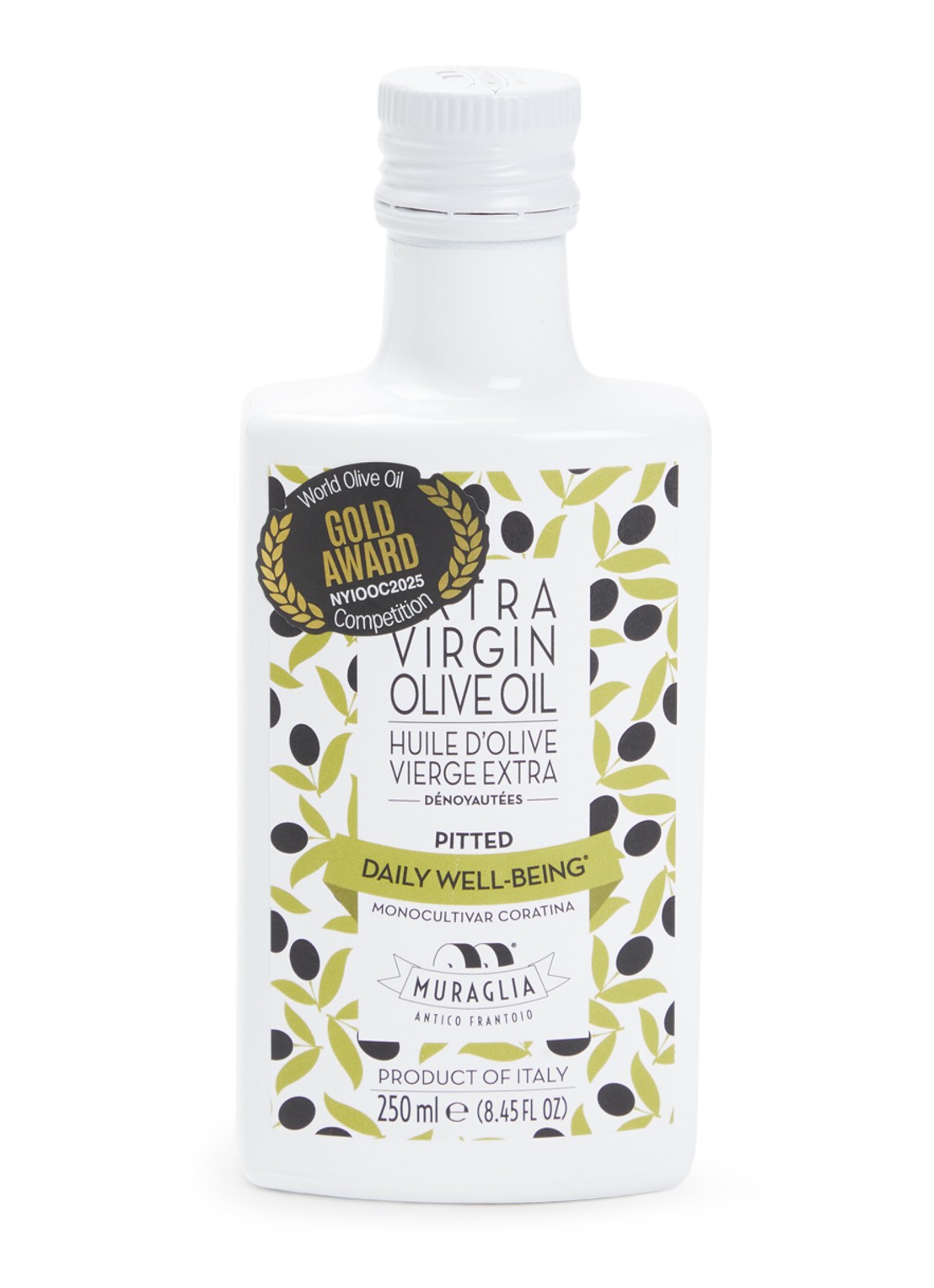 Frantoio Muraglia Pitted extra vierge olijfolie 250 ml - voorkant undefined