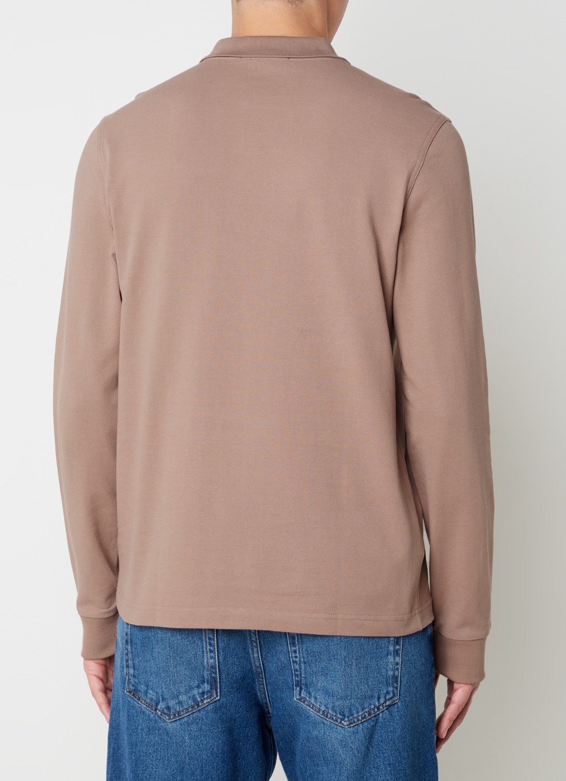 Fred Perry Regular fit polo van piqué katoen met logoborduring  - achterkant 2 oudroze