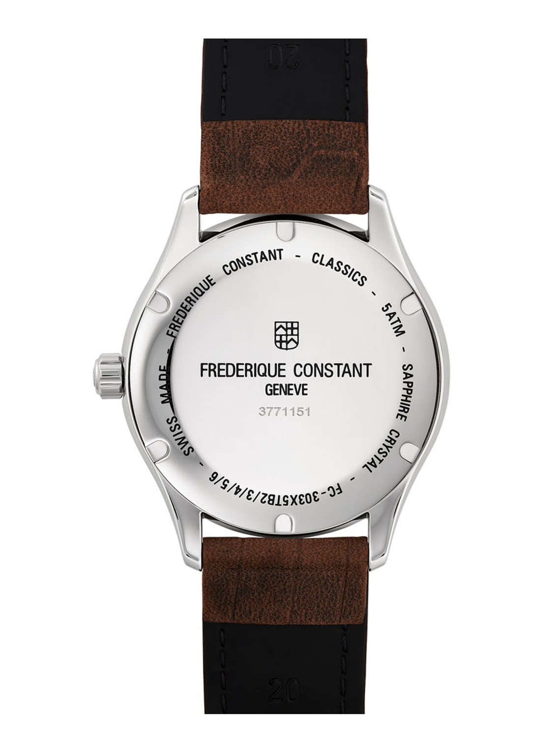 Frederique Constant Classic Index Automatic horloge FC-303NS5B6 - voorkant 3 zilver