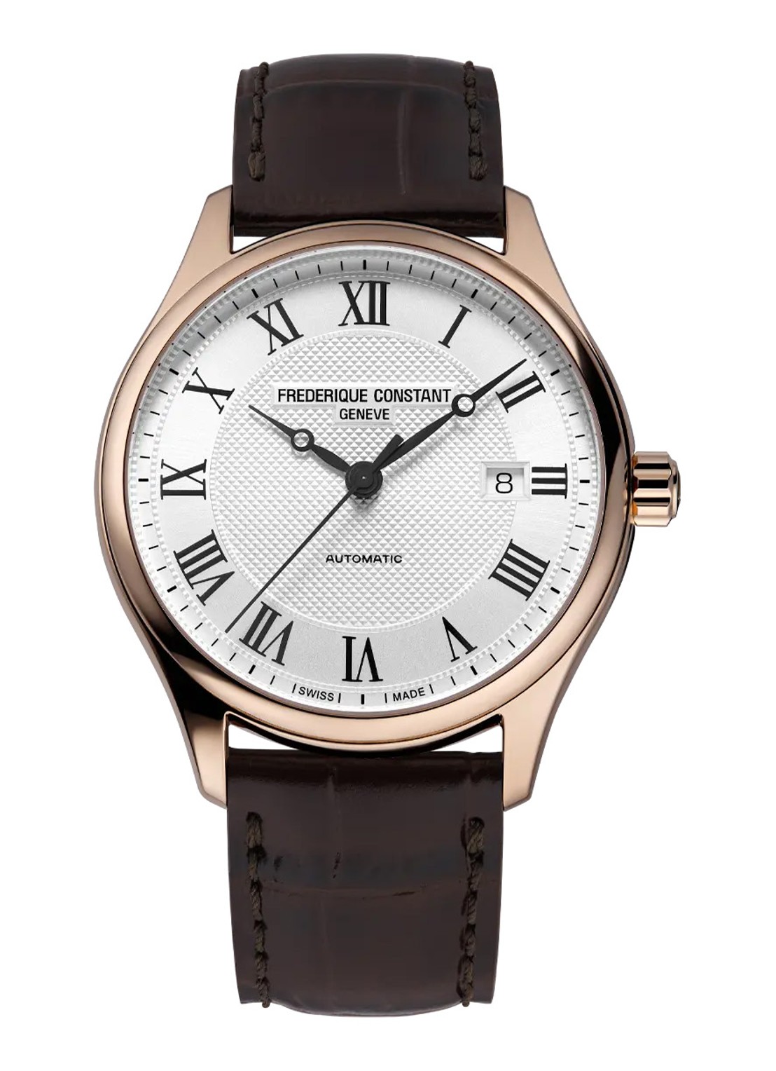 Frederique Constant Classic Slimline Gents Small Seconds horloge FC-245M5S5 - voorkant roségoud