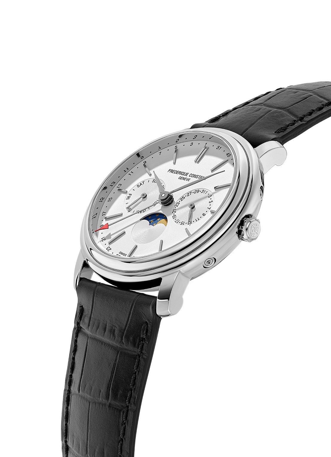 Frederique Constant Classics Index Business Timer horloge FC-270SW4P26 - detail 2 zilver