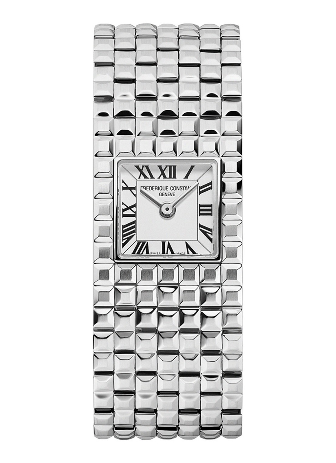 Frederique Constant Classics Manchette horloge FC-200WR1MC6B - voorkant zilver