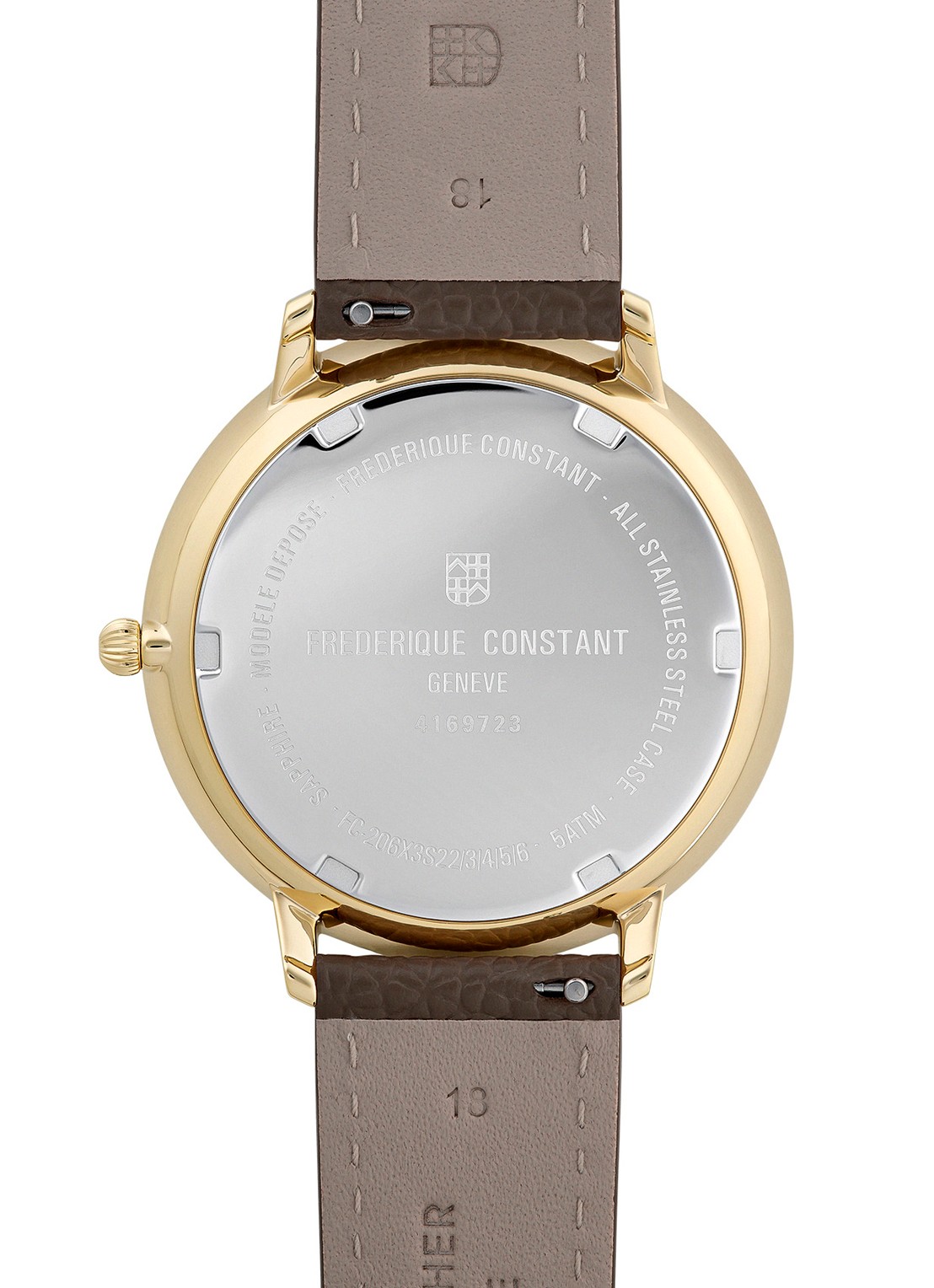 Frederique Constant Classics Quartz Moonphase horloge FC-206RS3S5 - detail 2 goud