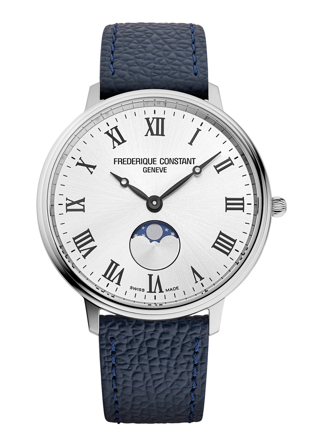 Frederique Constant Classics Quartz Moonphase horloge FC-206RS3S6 - voorkant 3 zilver