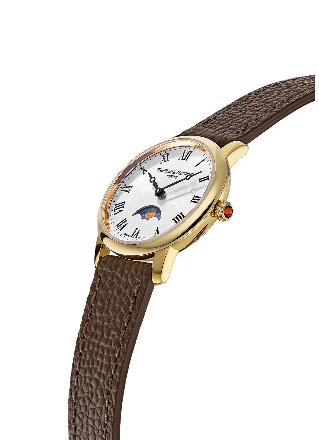 Frederique Constant Classics Slimline Moonphase horloge FC-206RS1S5 - detail 2 goud