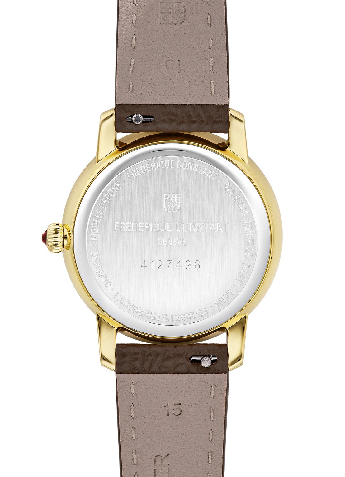 Frederique Constant Classics Slimline Moonphase horloge FC-206RS1S5 - detail 3 goud