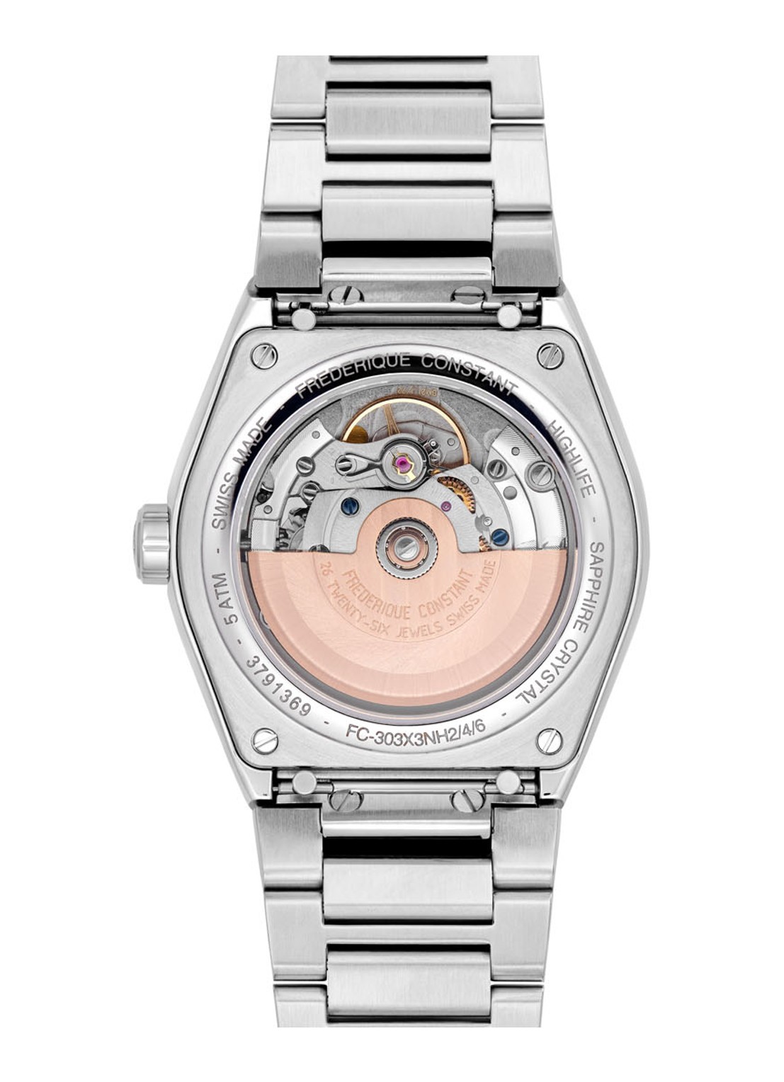 Frederique Constant Highlife Automatic Cosc horloge FC-303BBG3NH6B - voorkant 2 zilver