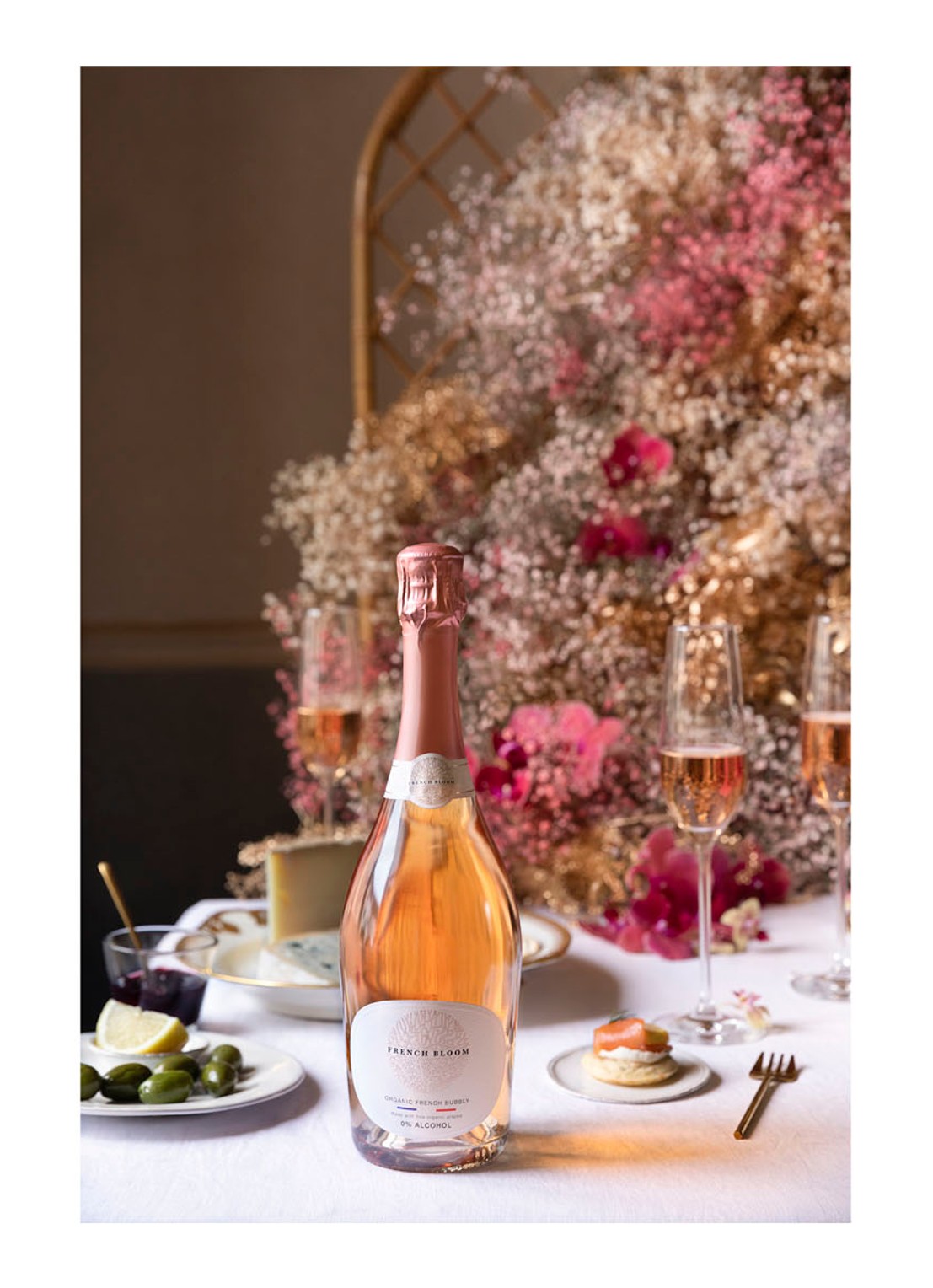 French Bloom Le Rosé  alcoholvrije mousserende rosé wijn 750 ml - detail undefined