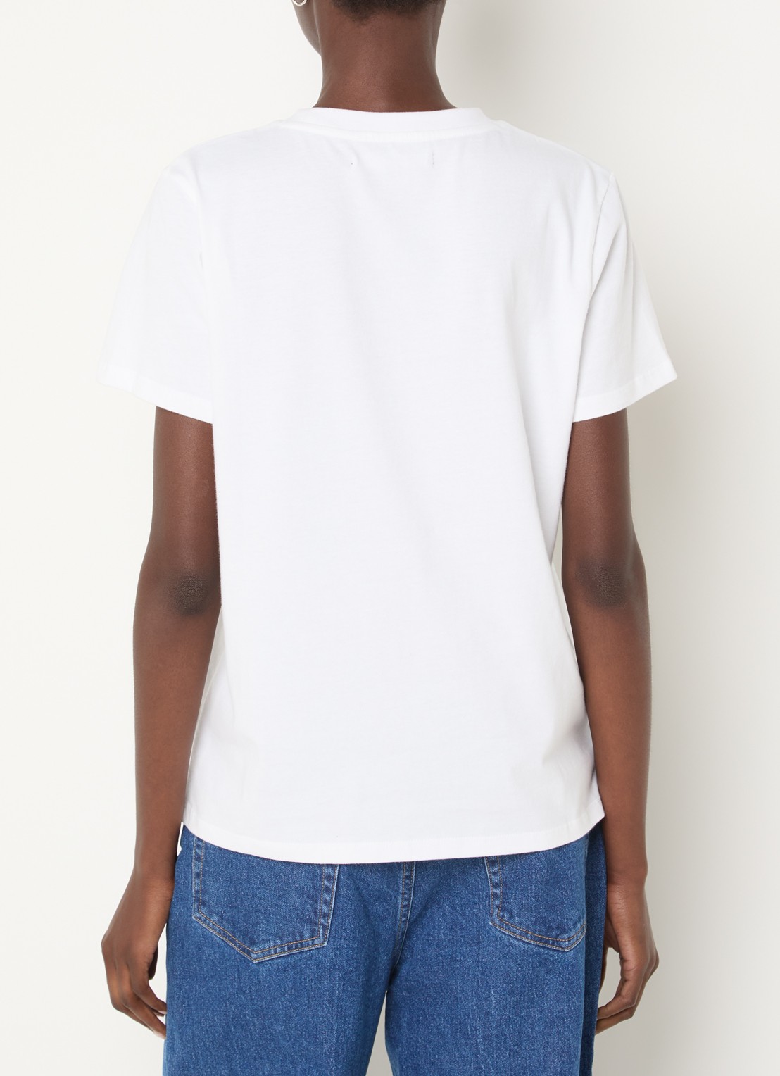 French Connection Bow T-shirt met print - achterkant 2 wit