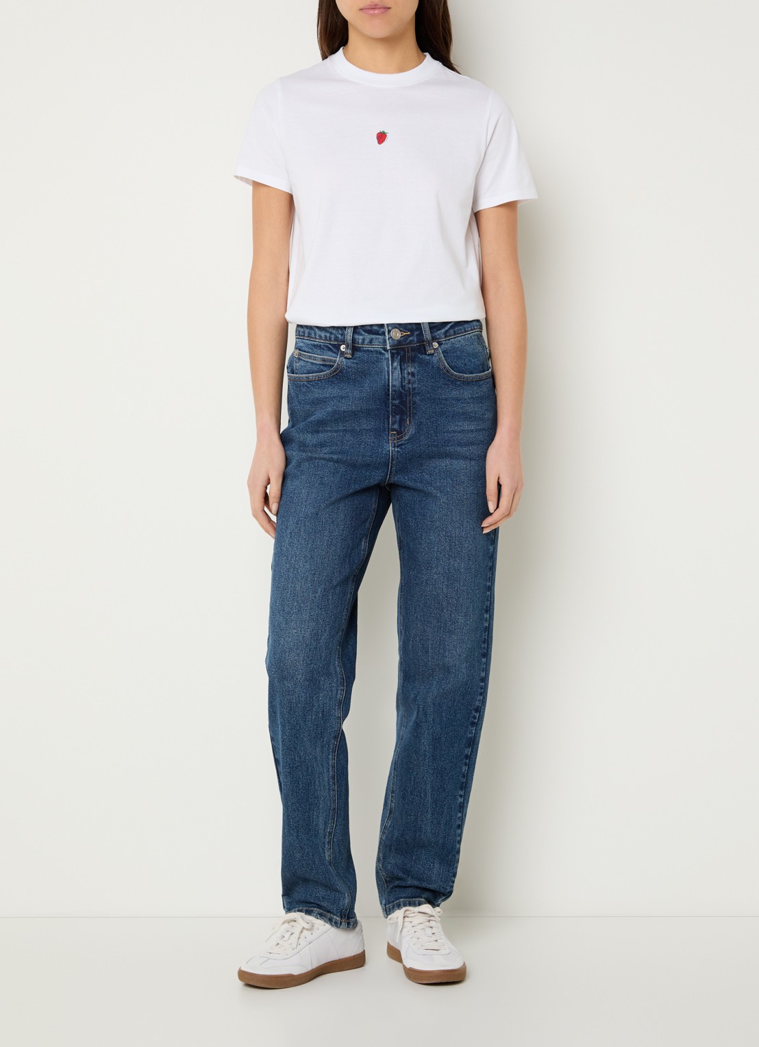 French Connection Cocktail T-shirt met print - voorkant 4 wit