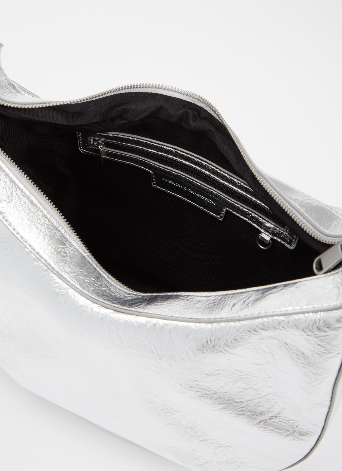 French Connection Crossbodytas met verstelbare schouderriem - detail 2 zilver