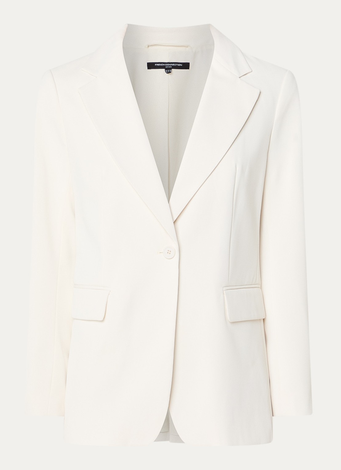 French Connection Harrie blazer met klepzakken - voorkant gebroken wit