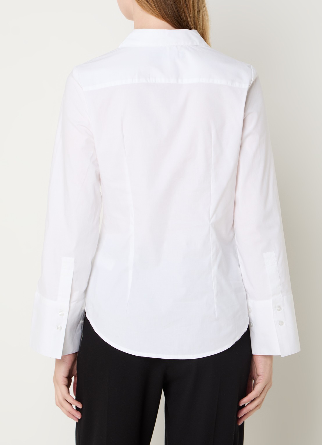 French Connection Isabelle blouse met asymmetrische zoom - achterkant 4 wit