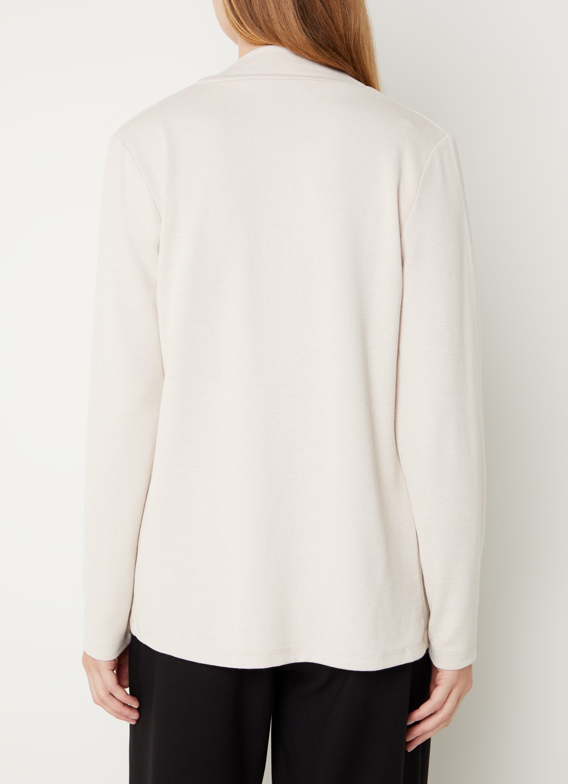 French Connection Josie openvallend vest met stretch - achterkant 3 creme