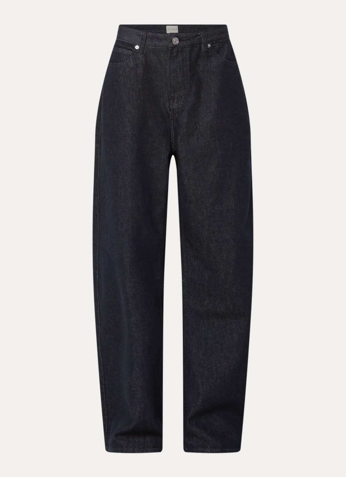 French Connection Misa high waist balloon fit jeans met donkere wassing - voorkant 3 indigo
