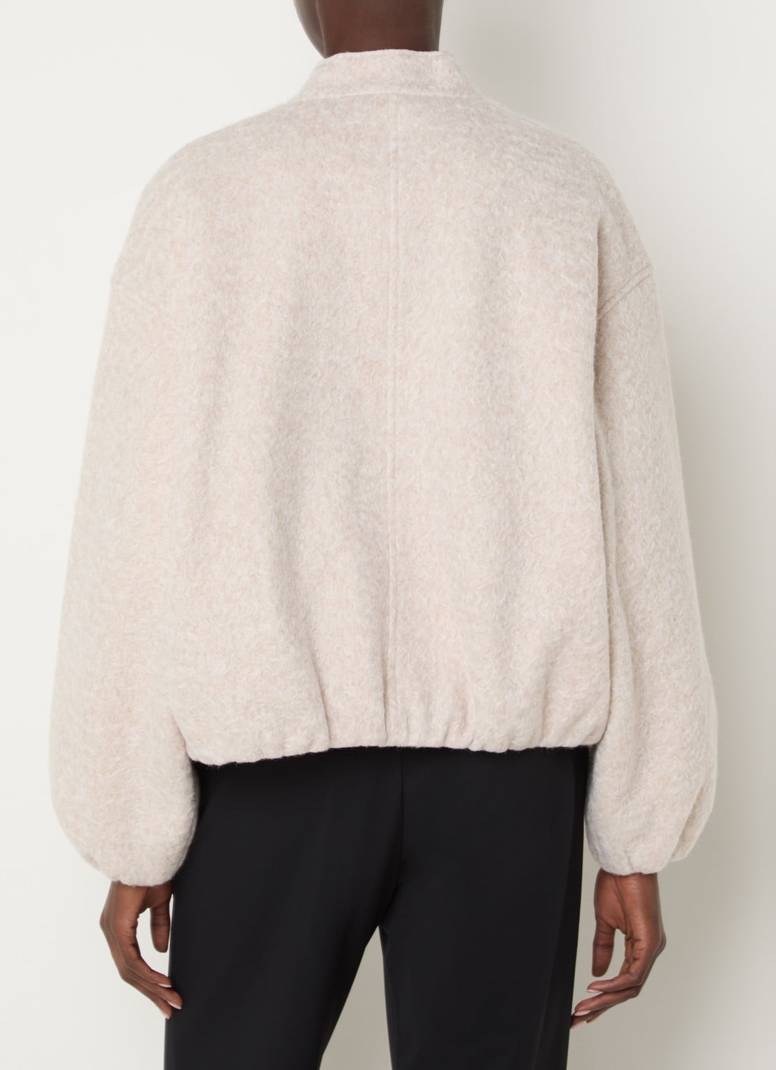 French Connection Nellie bomberjack met steekzakken - achterkant beige
