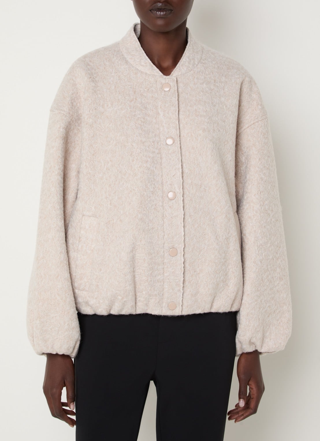 French Connection Nellie bomberjack met steekzakken - detail 4 beige