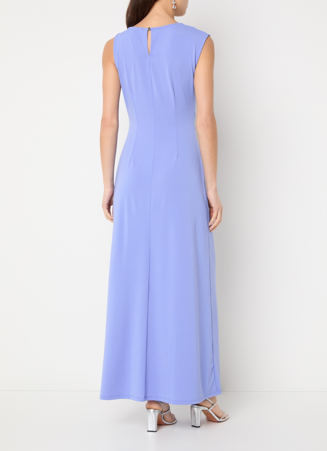 French Connection Pascha asymmetrische maxi jurk met gesp detail - achterkant 4 lavendel