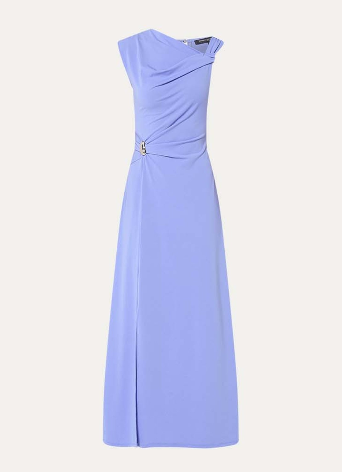 French Connection Pascha asymmetrische maxi jurk met gesp detail - voorkant 2 lavendel