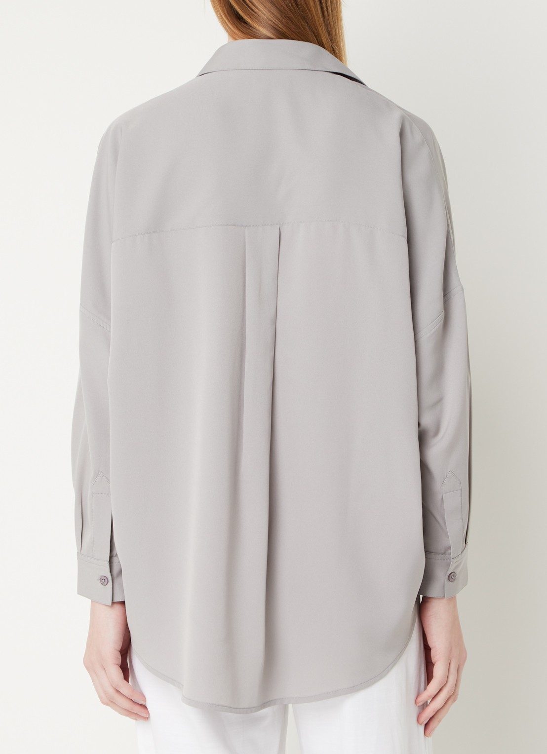 French Connection Rhodes oversized tuniek - achterkant lichtgrijs
