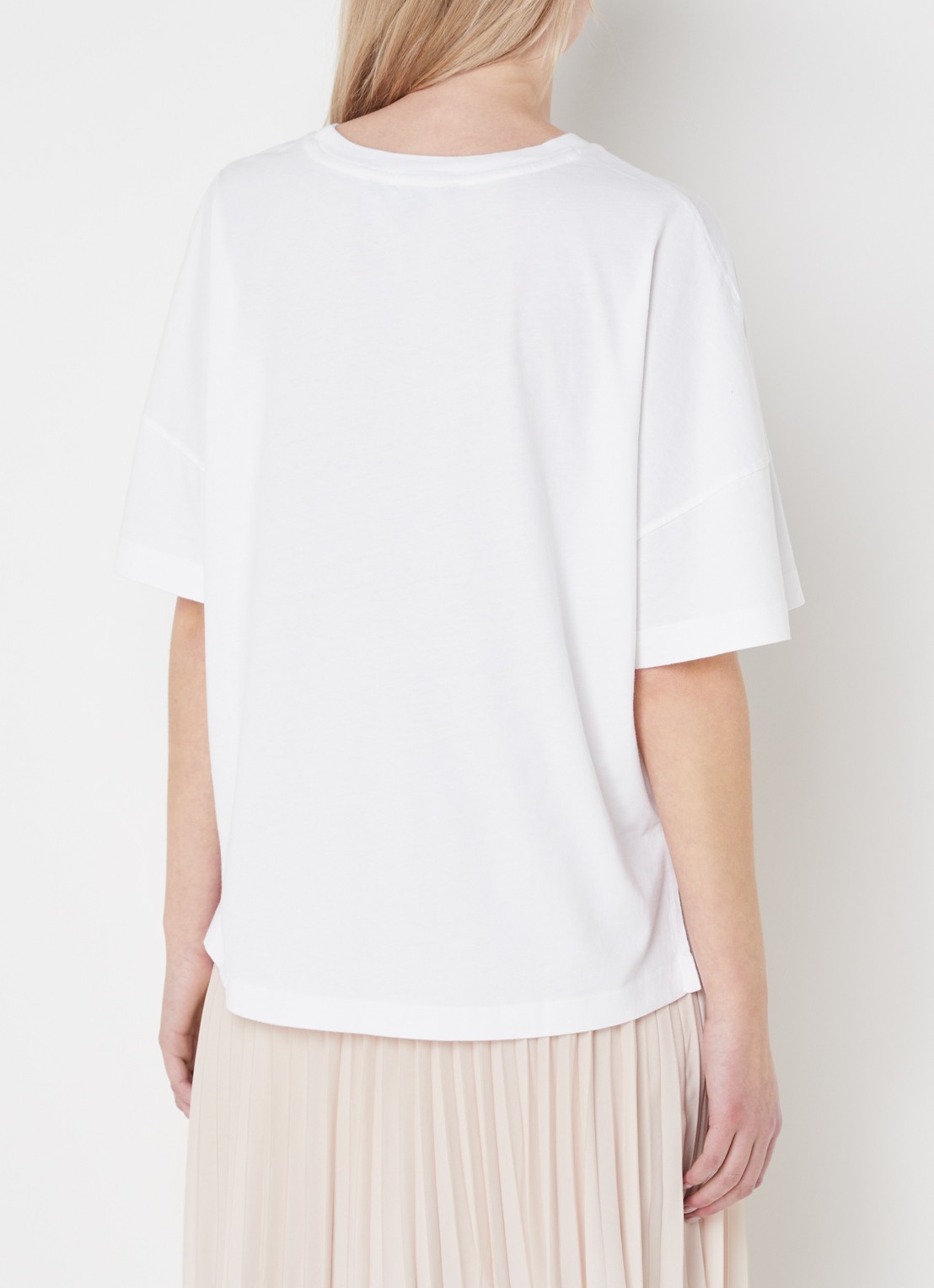 French Connection T-shirt met stretch - achterkant wit