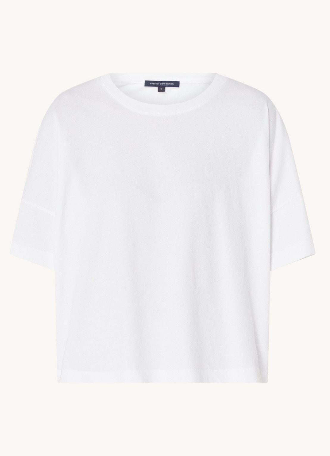 French Connection T-shirt met stretch - voorkant 2 wit
