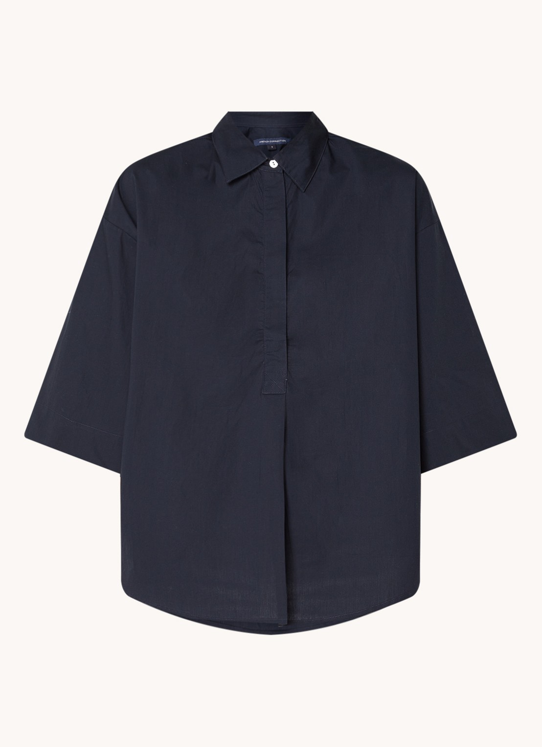 French Connection Tuniek met kraag - voorkant 2 donkerblauw