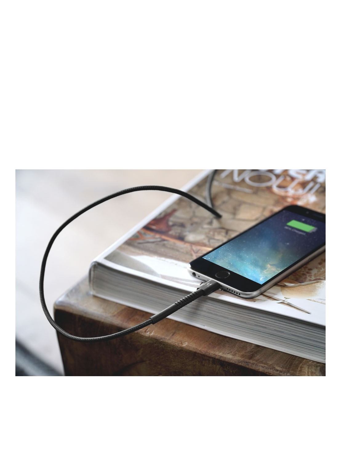 Fresh 'n Rebel USB Lightning kabel voor iOs apparaten 1.5 M - detail 3 donkergrijs