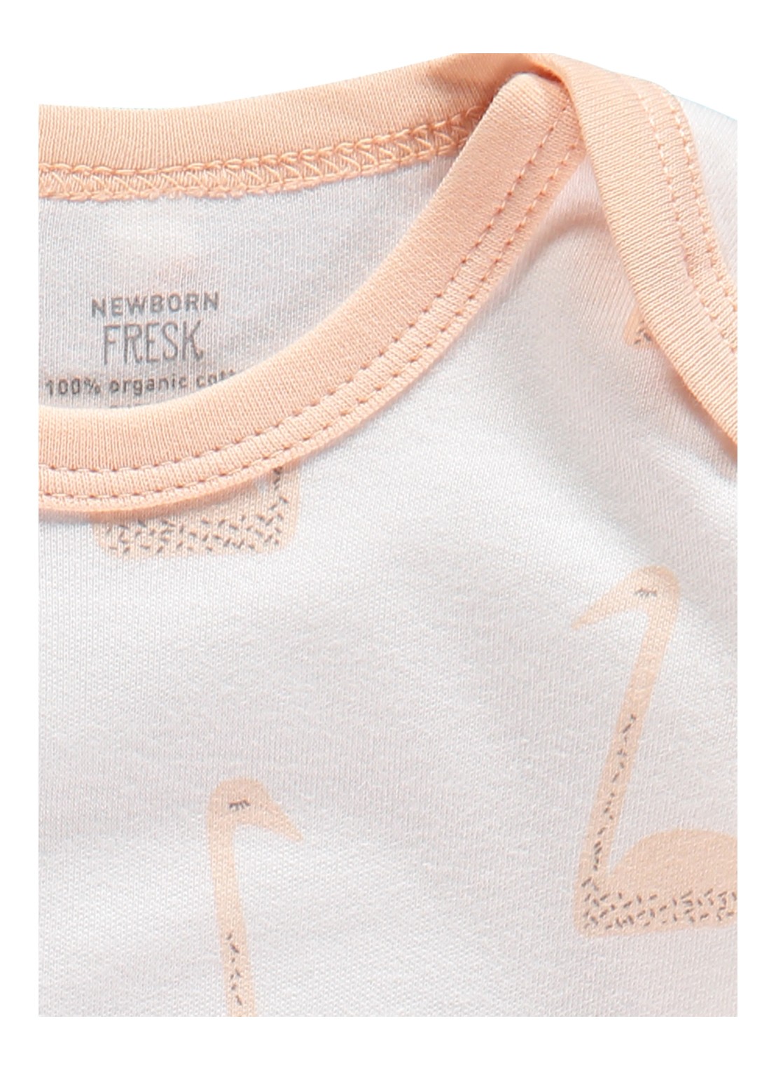 Fresk Babypak met print en steekzakken - detail lichtroze