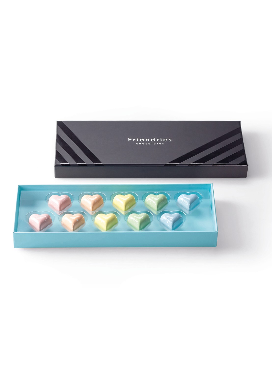 Friandries Love chocolade bonbons 10 stuks - voorkant undefined