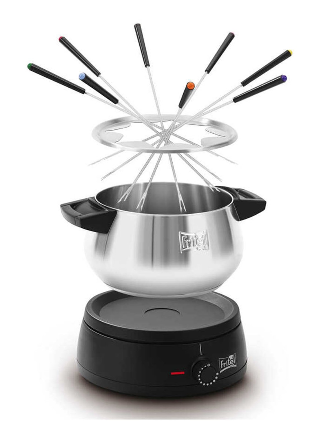 Fritel Fondue 27 x 24 cm FO 2470  - voorkant zilver