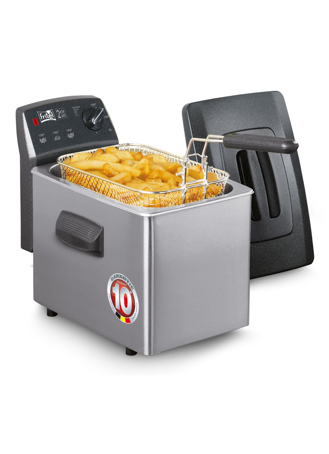 Fritel Turbo frituurpan SF4350 137260 - voorkant 3 roestvrijstaal