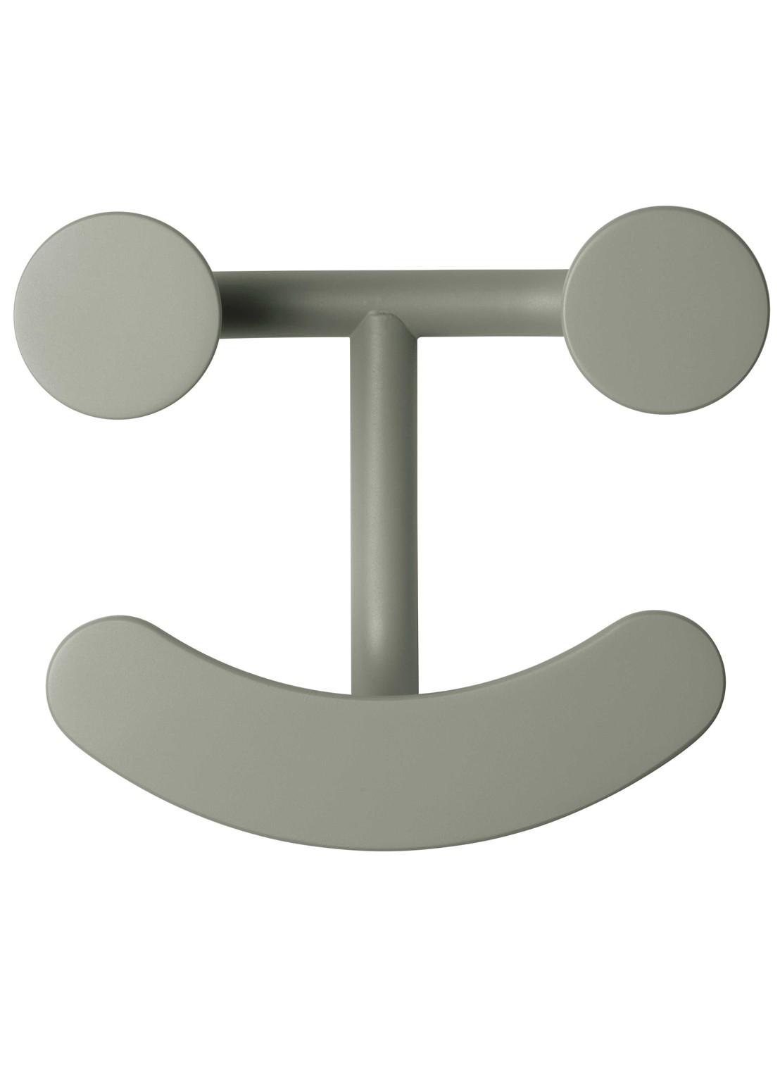 Fritz Hansen Happy Hook wandkapstok - achterkant grijs
