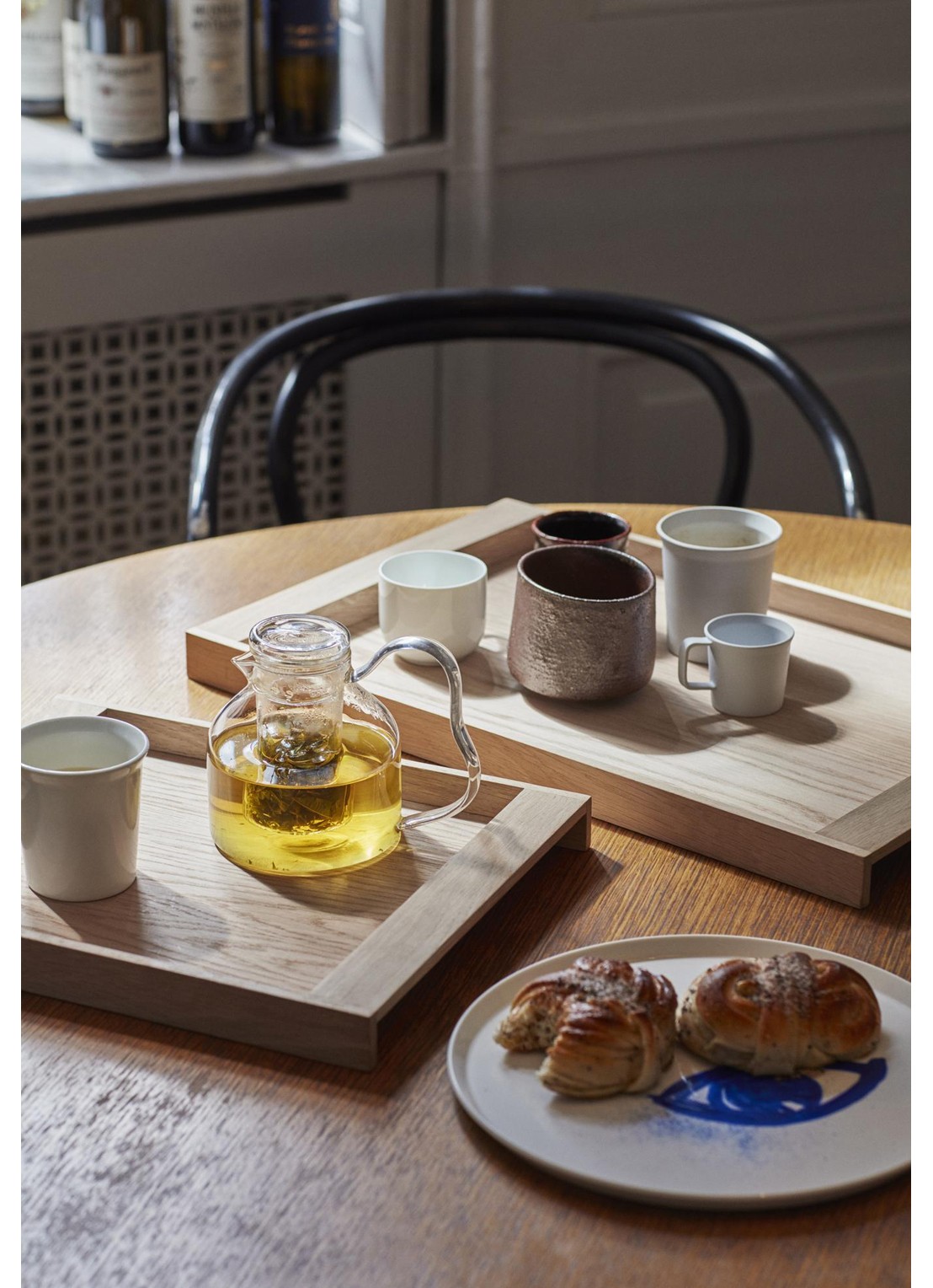 Fritz Hansen No.10 dienblad 36,5  x 30 cm - achterkant 5 beige