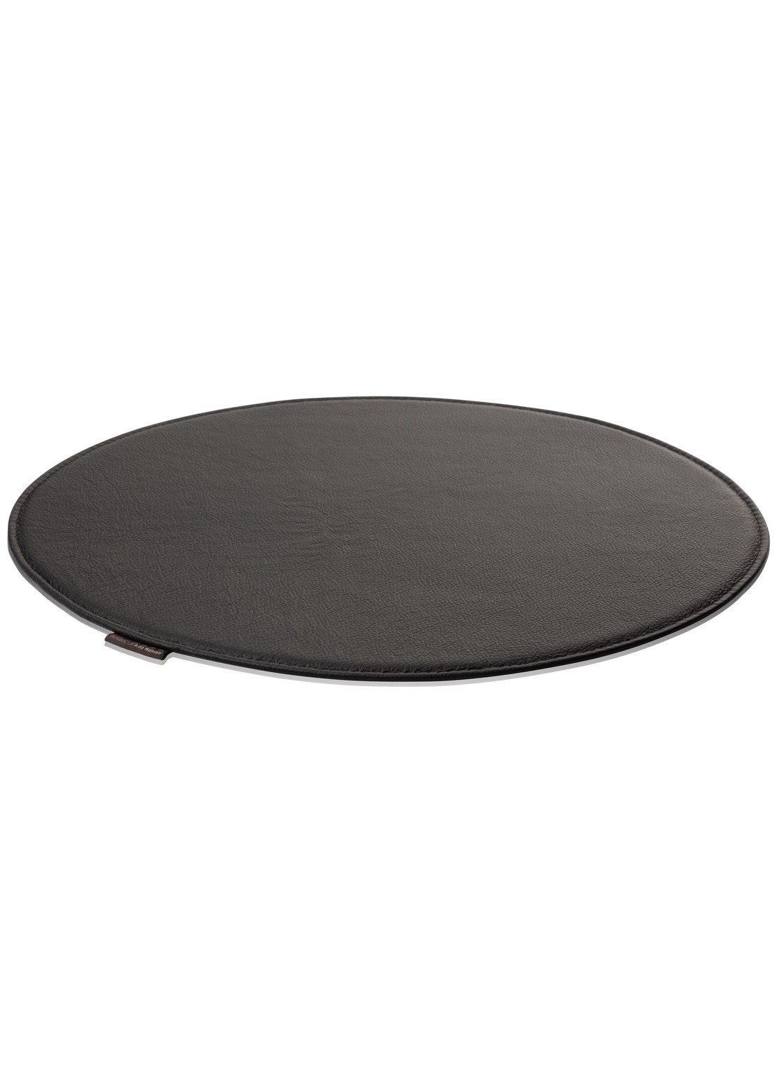 Fritz Hansen Vlinderstoel Series 7 zitkussen van leer 39 cm - voorkant zwart