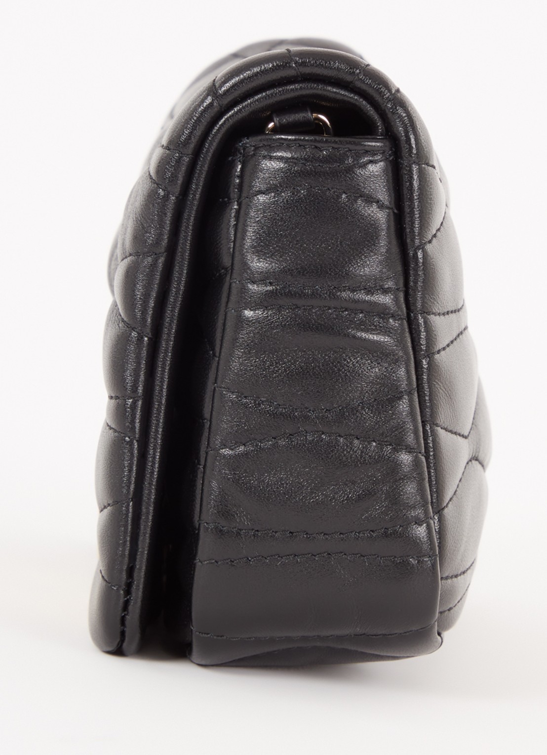 FURLA 1927 Mini crossbodytas van quilted kalfsleer - detail 4 zwart