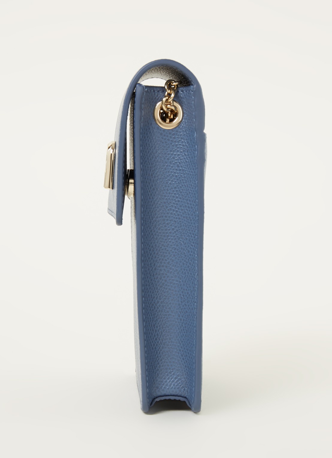 FURLA 1927 Mini Vertical crossbodytas van leer - detail 2 blauw