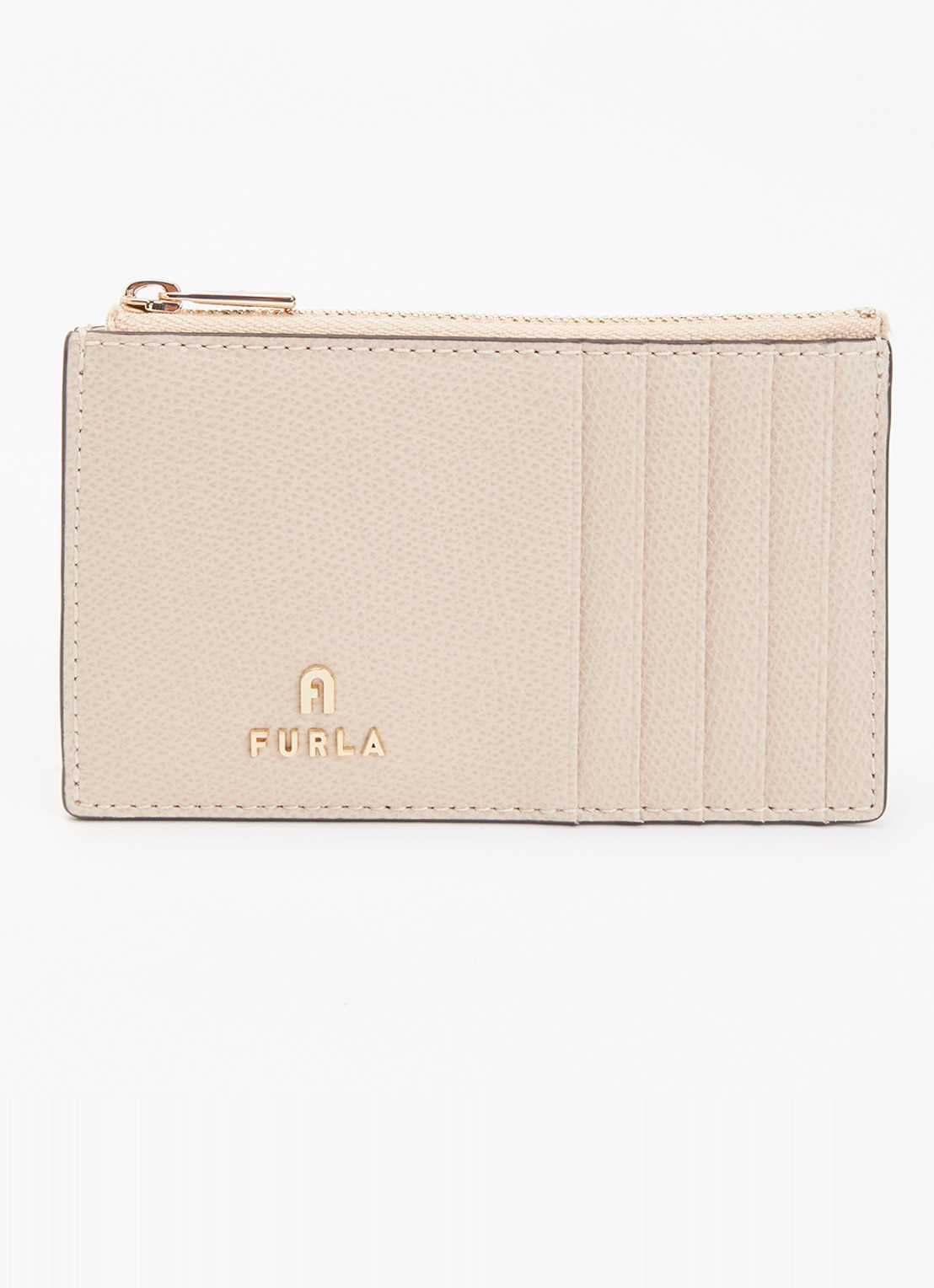 FURLA Camelia M pasjeshouder van leer - voorkant beige