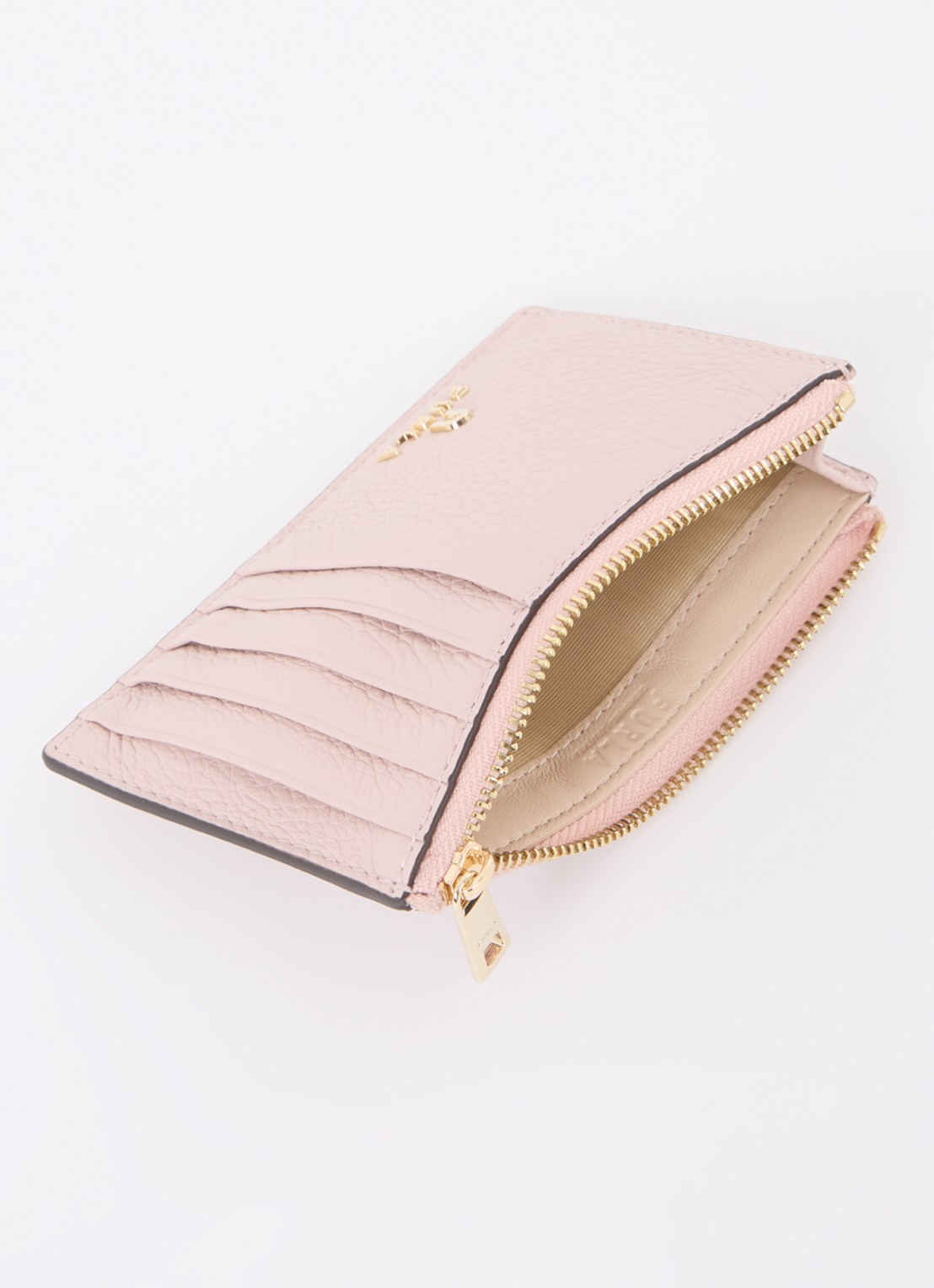 FURLA Camelia M pasjeshouder van leer - voorkant 2 lichtroze
