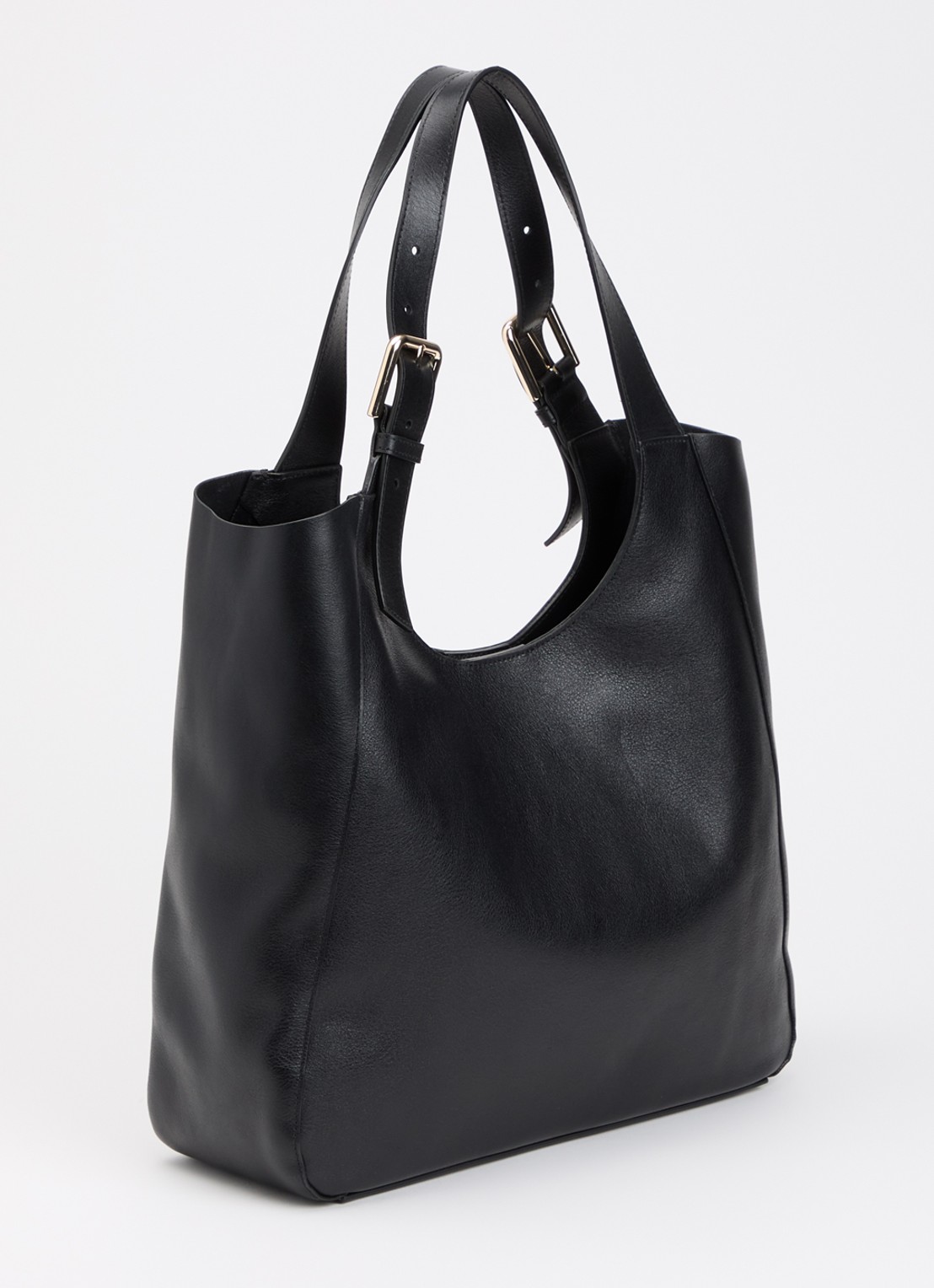 FURLA Dora L schoudertas van leer - achterkant 4 zwart