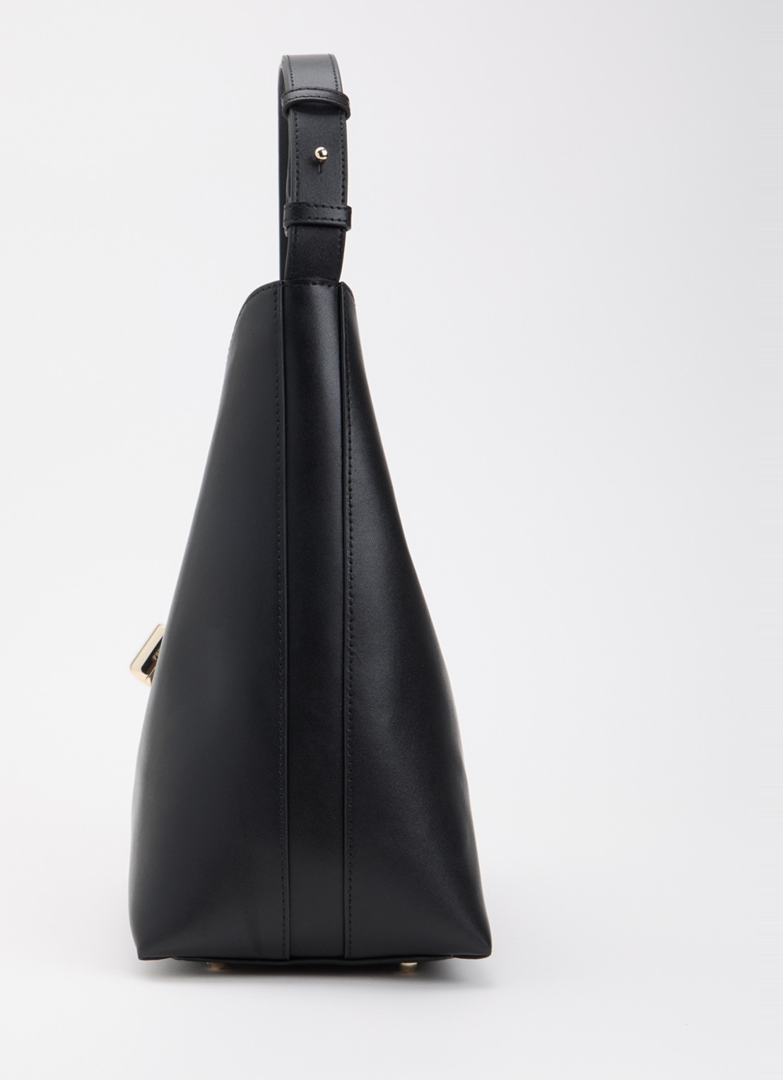 FURLA Goccia M schoudertas van kalfsleer - detail 4 zwart
