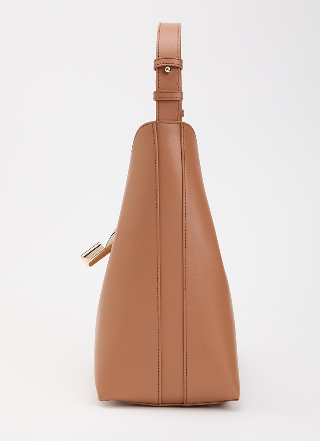 FURLA Goccia M schoudertas van kalfsleer - detail 3 cognac